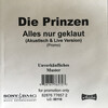 Cover for Alles Nur Geklaut by Die Prinzen